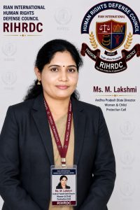 Ms. M. Laxmi, AP State Director – Women & Child Protection Cell