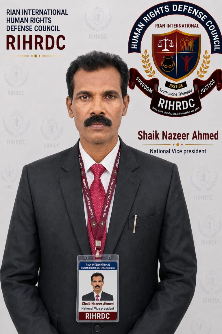 Shaik Nazeer Ahmed, National Vice President